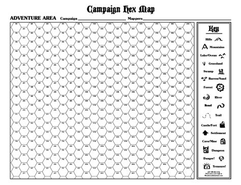 Free Map Template and Vector Hex Grid Resources | Blog