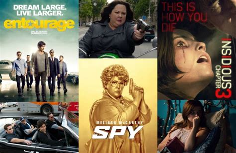 New Movies This Week: Entourage, Spy & Insidious Chapter 3