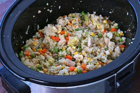 Slow Cooker Chinese Fried Rice - The Daring Gourmet