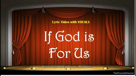 If God is for Us - Video Lyrics with Vocals (Christian / Gospel / Church Song) - YouTube