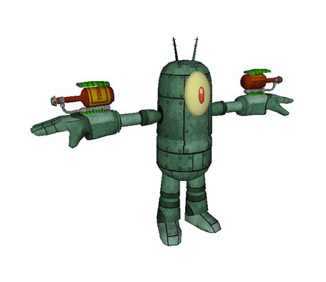 Xbox 360 - SpongeBob HeroPants - Plankton Robot - The Models Resource