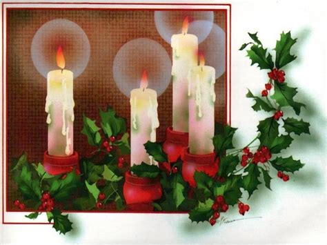 Christmas Candles - Christmas Wallpaper (7224816) - Fanpop