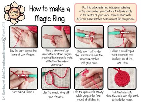 How To Crochet Magic Circle Left Handed - Christopher Myersa's Coloring ...