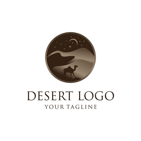 Desert logo design 15087928 Vector Art at Vecteezy