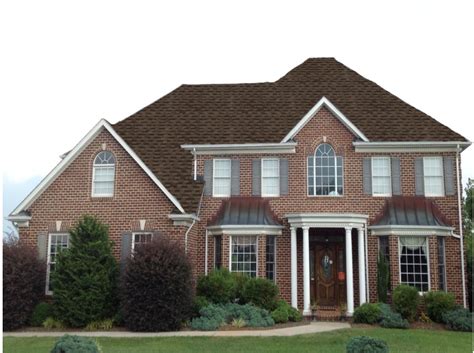 Mission Brown | Brick exterior house, Roof shingle colors, Architectural shingles