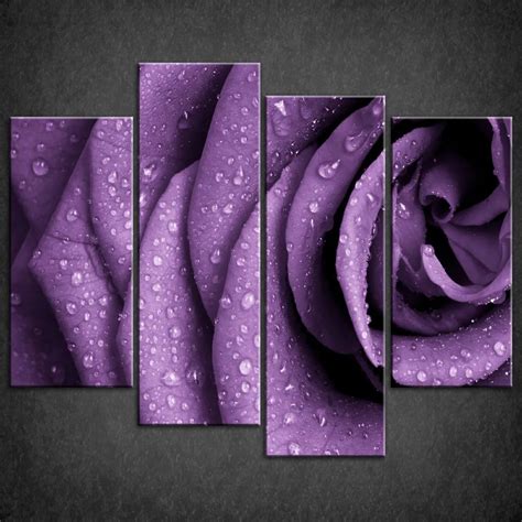 15 Inspirations Canvas Wall Art in Purple