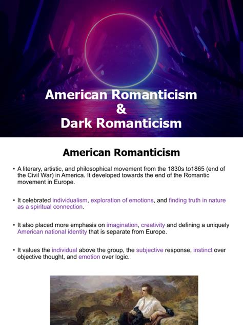 American Romanticism and Dark Romanticism | PDF | Edgar Allan Poe | Romanticism