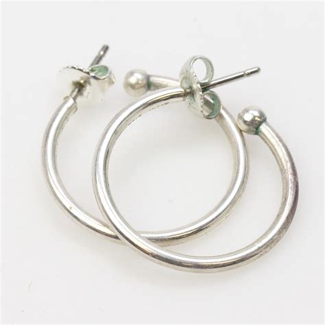 Silver 3.4g James Avery Hoop Earrings | Property Room