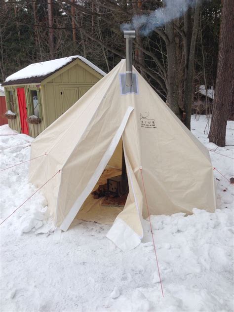 Testing out my new Atuk winter tent and stove | Comfortable camping ...