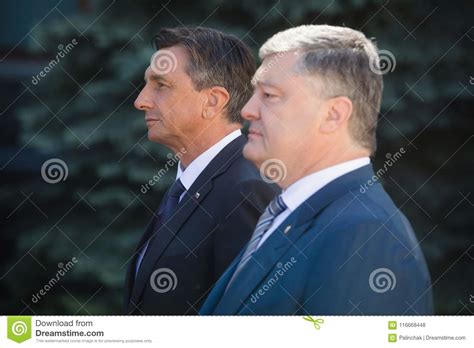 President of the Republic of Slovenia Borut Pahor in Ukraine Editorial Stock Photo - Image of ...