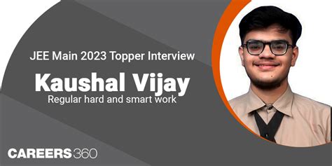 JEE Main 2023 Topper Interview Kaushal Vijayvergiya (AIR 5)