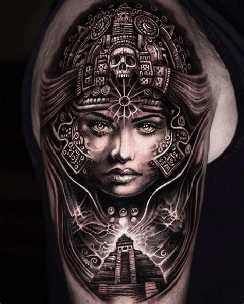 Scandinavian images in Mumia's tattoos | Aztec tattoo, Aztec tattoos ...