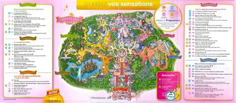 Plan des parcs Disneyland Paris + Programme