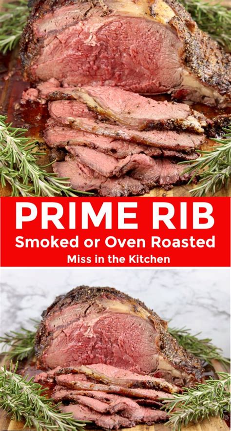 Easy recipe for delicious Prime Rib with a simple garlic rub. Step by ...