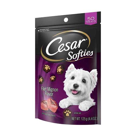 Cesar Softies Filet Mignon Dog Treats, 4 oz. Bag