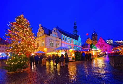 Pirna Christmas Market at Night Editorial Photography - Image of church ...