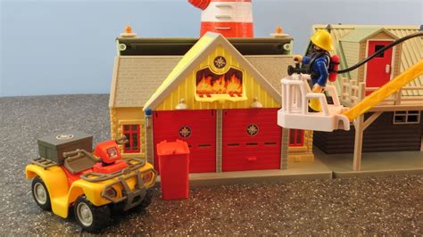 Fireman Sam Toys Episode 14 Norman Fire Old Fire Station Mercury Quad Arnold Toy 2018 Jupiter ...