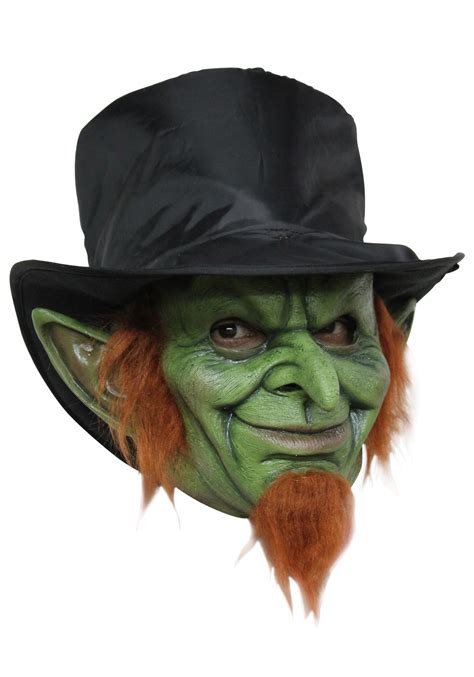 Mad Goblin Mask Costume - Scary Leprechaun Mask