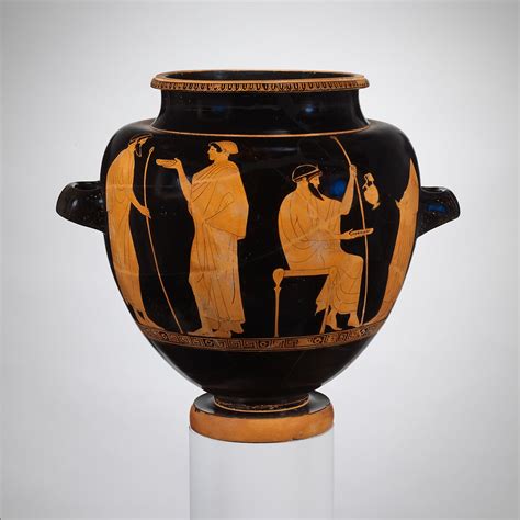 Attributed to the Copenhagen Painter | Terracotta stamnos (jar) | Greek ...