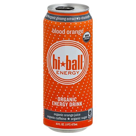 Hiball Energy Organic Blood Orange Energy Drink - Shop Sports & Energy ...