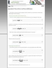 Understanding Percent Error and Percent Difference: A | Course Hero