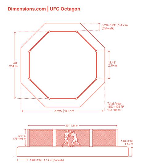 UFC Octagon Dimensions & Drawings | Dimensions.com