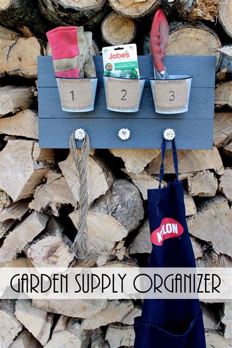 DIY Garden and Yard Tool Organizer Rack - Angie Holden The Country Chic ...