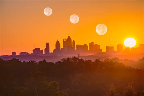 Sunrise Moonrise [Atlanta] | Susan J Photography