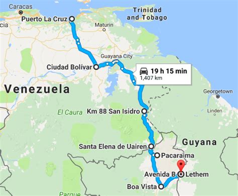 Crossing between Venezuela and Guyana - Franz Explorer