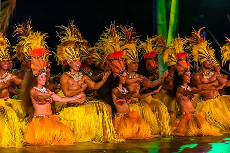 Tahiti Ora dance group performing during the Winners Showcase, the ...