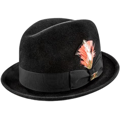 New York - Biltmore Fur Felt Stingy Brim Fedora Hat - BF5747 | Mens ...