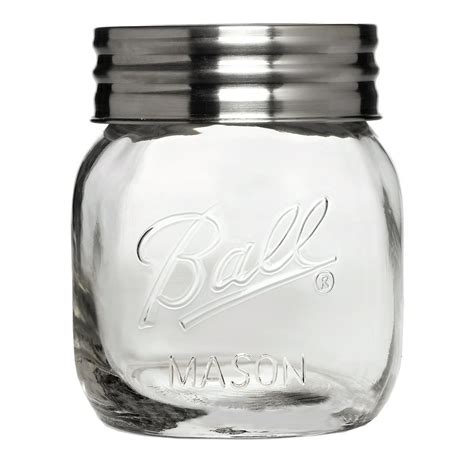 Ball, Glass Extra Wide Half-Gallon Decorative Mason Jar with Metal Lid ...