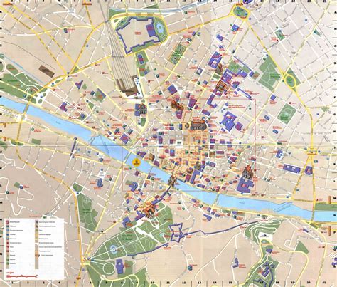 Mapas de Florença - Itália | MapasBlog