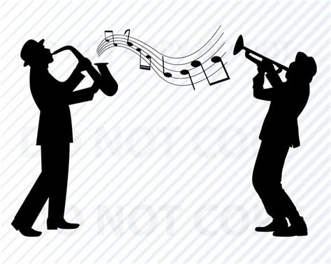 Jazz Band SVG Archivos para Cricut Silhouette Clipart | Etsy México