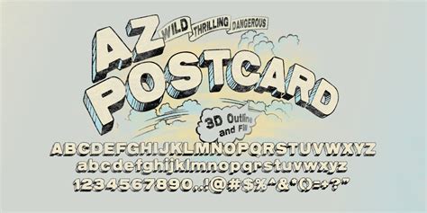 AZ Postcard Font | Fontspring