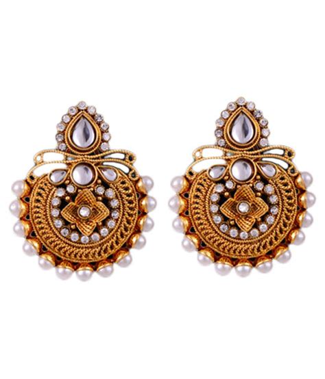 Hyderabad Jewels Pearls Studded Earrings - Buy Hyderabad Jewels Pearls ...