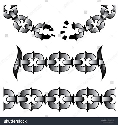 Traditional Tattoo Chain Set: เวกเตอร์สต็อก (ปลอดค่าลิขสิทธิ์) 1131081230 | Shutterstock