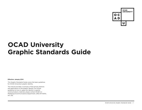 OCAD University | PDF document | Branding Style Guides