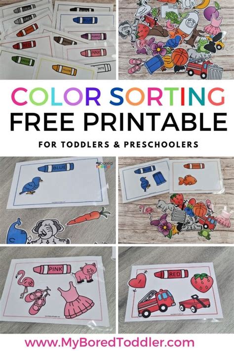 Color Matching Free Printable For Toddlers - My Bored Toddler