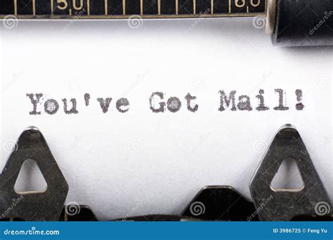 You ve got mail stock image. Image of words, text, obsolete - 3986725