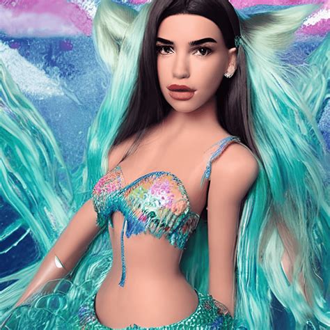 Dua Lipa Barbie Doll Mermaid Toy · Creative Fabrica