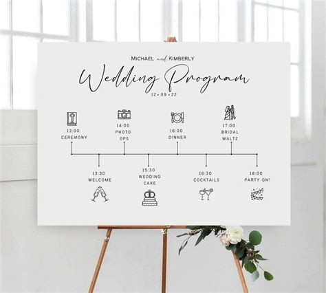 Minimalist Wedding Timeline Template | Wedding timeline template, Minimalist wedding, Wedding ...