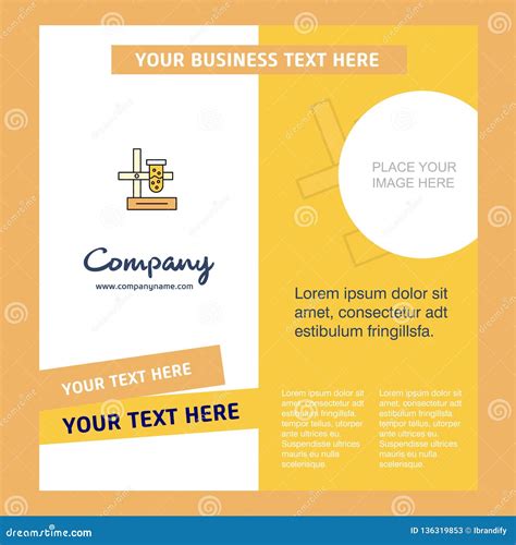 Science Lab Company Brochure Template. Vector Busienss Template Stock Vector - Illustration of ...