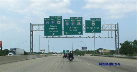 NB I-65 less than a mile from the frist exit for I-80/94. (July, 2009