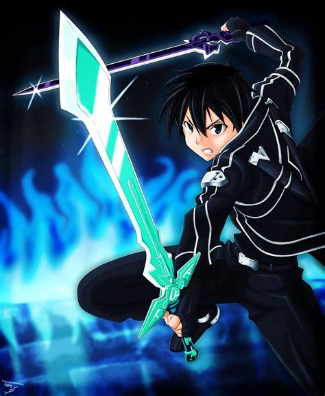 Kirito dual wielding HD phone wallpaper | Pxfuel