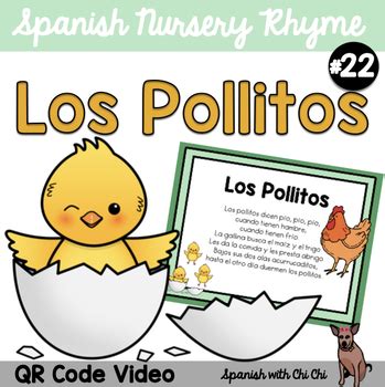 Los Pollitos Cancion Infantil Spanish Nursery Rhyme Song by Spanish with Chica