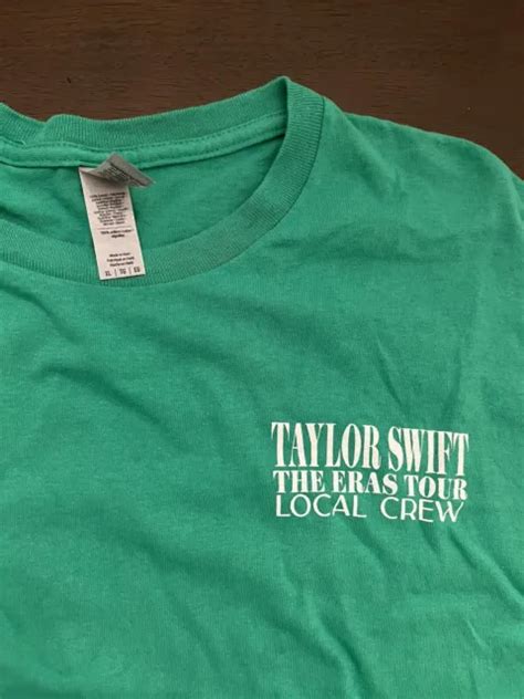 TAYLOR SWIFT THE Eras Tour T Shirt Local Crew 2023 Rare £128.06 - PicClick UK