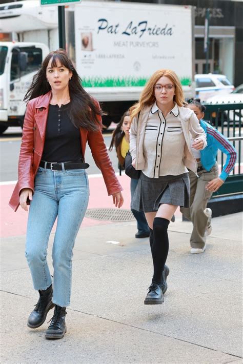 Dakota Johnson and Sydney Sweeney behind the scenes of Madame Web🕸️ - Marvel Cinematic Universe ...