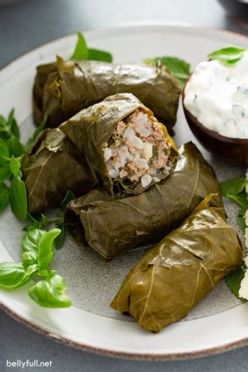 Homemade Dolma {Stuffed Grape Leaves} - Belly Full