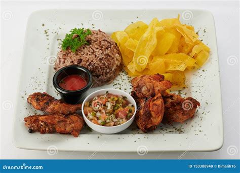 Traditional Central American Food Stock Photo - Image of food, plate: 153388940